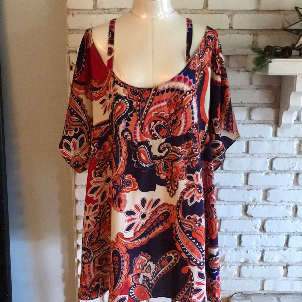 ASOS strapy off the shoulder tie back dress.